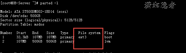 Linux分区文件系统类型查看总结