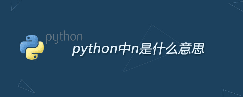 Python 中的 n 是什么意思？