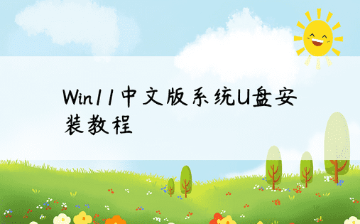 Win11中文版系统U盘安装教程